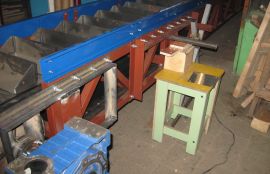 Ленточный конвейер с металлическими ковшами для песка - фото 4