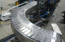 Прямой и поворотный пластинчатые конвейеры шириной 110 и 200 мм - фото 3