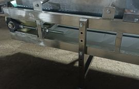 L-образный ленточный конвейер для транспортировки свинцовых пластин для компании АО 