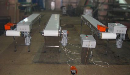 Изготовлены 3 ленточных транспортера для фармацевтической компании