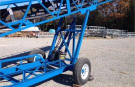 Объект: Передвижной наклонный ленточный конвейер для пеллетов