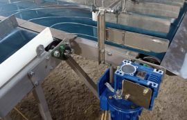 Конвейерная линия для перемещения упаковок для компании 