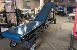 Передвижной телескопический Z-образный ленточный транспортер для компании Вента-Ойл - фото 4