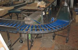 Рольганг мобильный неприводной поворотный для коробок с печатной продукцией - фото 4