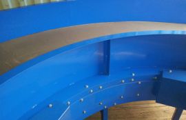 Ленточный поворотный конвейер для чемоданов - фото 3