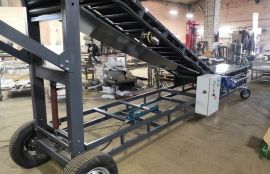 Объект: Передвижной телескопический Z-образный ленточный транспортер для компании Вента-Ойл