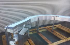 Поворотный модульный конвейер для куриной продукции - фото 6