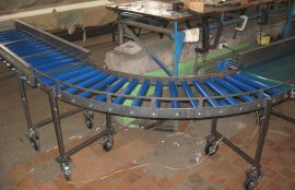 Рольганг мобильный неприводной поворотный для коробок с печатной продукцией - фото 3