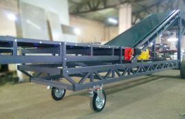 Ленточный конвейер Z-образный телескопический для разгрузки и погрузки груза из еврофур - фото 5