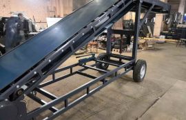 Передвижной телескопический Z-образный ленточный транспортер для компании Вента-Ойл - фото 3