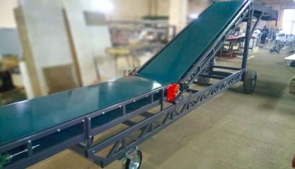 Телескопический ленточный Z-образный конвейер для ТД Сервер