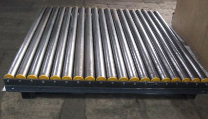 Изготовлен роликовый конвейер для транспортировки стальных труб