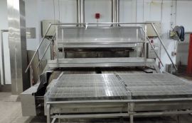 Объект: Конвейер с нержавеющей сеткой, установленной в двухдиапазонной печи