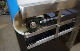 Поворотный конвейер для перемещения теста для завода «СЭМЗ» г. Екатеринбург - фото 4