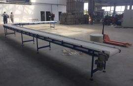 Поворотный конвейер с модульной лентой для металлической посуды - фото 3