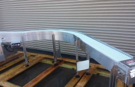 Поворотный модульный конвейер для куриной продукции - фото 3