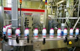 Объект: Конвейер  пластинчатый с пластиковой лентой для бутылок с молоком