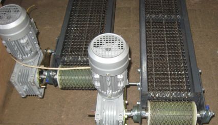 Изготовлен сетчатый конвейер для НИИ в г. Мытищи