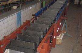 Ленточный конвейер с металлическими ковшами для песка - фото 7