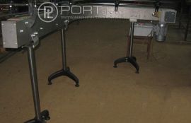 Поворотный пластинчатый конвейер для линии розлива кефира - фото 4